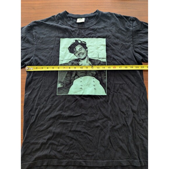 Harry Styles Love On Tour 2021 Size Large Black T-Shirt One Direction Pre Owned - Picture 5 of 6